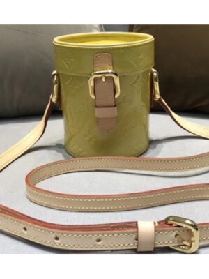 Louis Vuitton Replica Vintage Monogram Vernis Mini Container Bag Yellow 2019