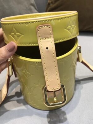 Louis Vuitton Replica Vintage Monogram Vernis Mini Container Bag Yellow 2019