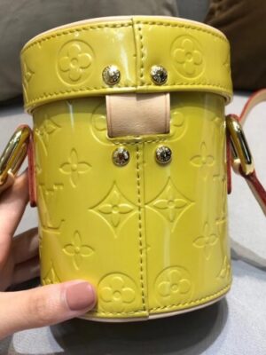 Louis Vuitton Replica Vintage Monogram Vernis Mini Container Bag Yellow 2019