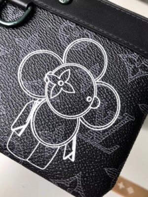 Louis Vuitton Replica Vivienne Mascot Monogram Eclipse Canvas Pochette Apollo PM Bag M62897 2018