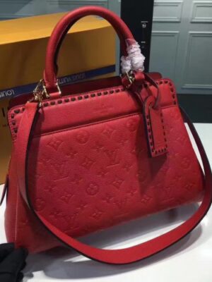 Louis Vuitton Replica Vosges Monogram Empreinte Leather Medium handbag M41492 Red(kd-732801)