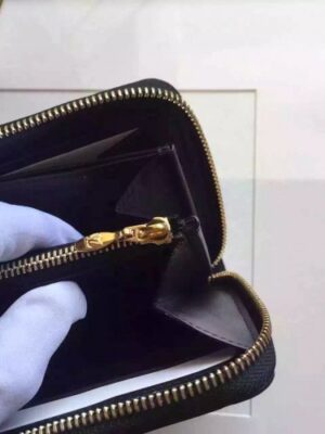 Louis Vuitton Replica ZIPPY WALLET MONOGRAM VERNIS Black