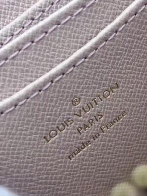 Louis Vuitton Replica Zippy Coin Purse Damier Azur Canvas N60229 Rose Ballerine