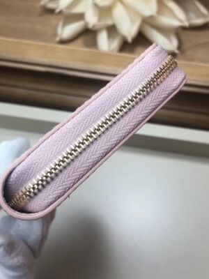 Louis Vuitton Replica Zippy Coin Purse Damier Azur Canvas N60229 Rose Ballerine