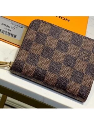 Louis Vuitton Replica Zippy Coin Purse Damier Ebene Canvas N63070 Brown