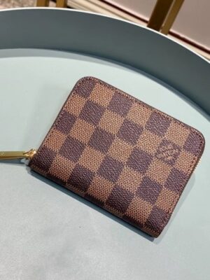 Louis Vuitton Replica Zippy Coin Purse Damier Ebene Canvas N63070 Brown