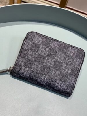 Louis Vuitton Replica Zippy Coin Purse Damier Graphite Canvas