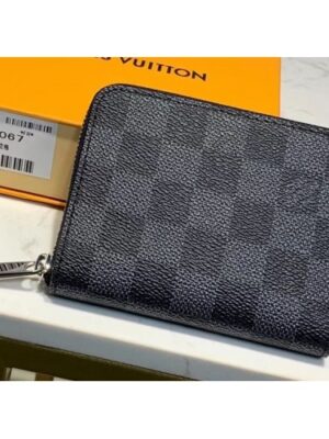 Louis Vuitton Replica Zippy Coin Purse Damier Graphite Canvas