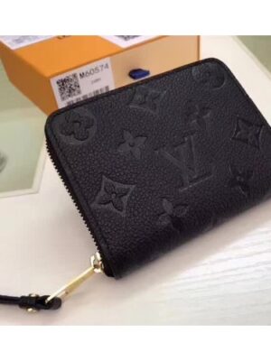 Louis Vuitton Replica Zippy Coin Purse in Monogram Empreinte Leather M60574 Black