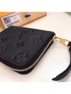 Louis Vuitton Replica Zippy Coin Purse in Monogram Empreinte Leather M60574 Black