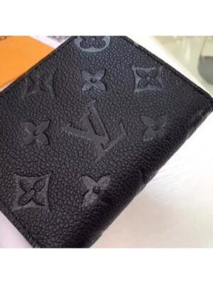 Louis Vuitton Replica Zippy Coin Purse in Monogram Empreinte Leather M60574 Black