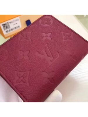 Louis Vuitton Replica Zippy Coin Purse in Monogram Empreinte Leather M60740 Burgundy