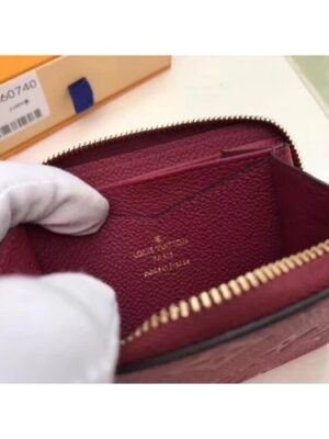 Louis Vuitton Replica Zippy Coin Purse in Monogram Empreinte Leather M60740 Burgundy