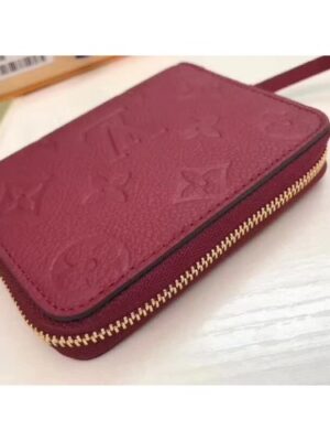 Louis Vuitton Replica Zippy Coin Purse in Monogram Empreinte Leather M60740 Burgundy