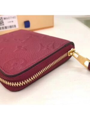 Louis Vuitton Replica Zippy Coin Purse in Monogram Empreinte Leather M60740 Burgundy