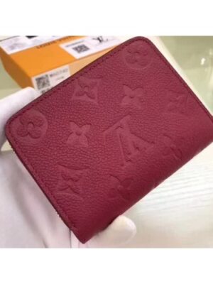 Louis Vuitton Replica Zippy Coin Purse in Monogram Empreinte Leather M60740 Burgundy