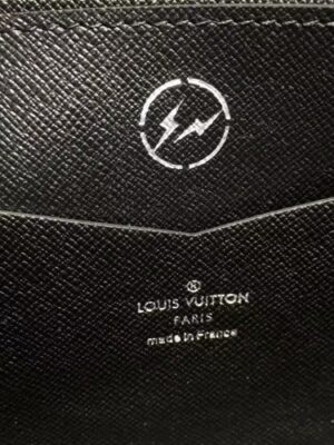 Louis Vuitton Replica iconic black and grey Monogram Eclipse canvas clutch