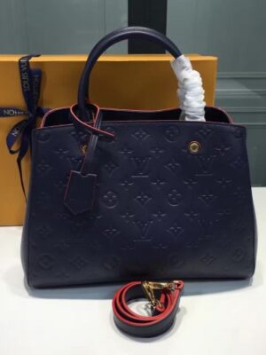 Louis Vuitton Replica monogram empreinte leather PONT-NEUF bag Black(KD-730101)