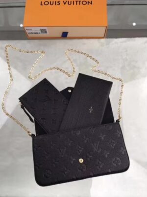 Louis Vuitton Replica pochette felicie monogram empreinte M64064 Noir(GS-741901)