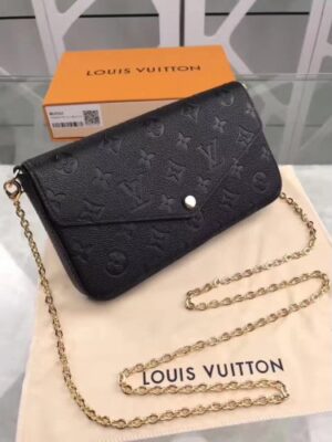 Louis Vuitton Replica pochette felicie monogram empreinte M64064 Noir(GS-741901)