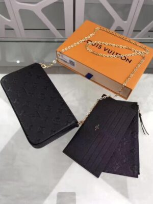 Louis Vuitton Replica pochette felicie monogram empreinte M64064 Noir(GS-741901)