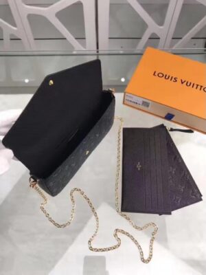 Louis Vuitton Replica pochette felicie monogram empreinte M64064 Noir(GS-741901)