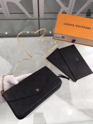 Louis Vuitton Replica pochette felicie monogram empreinte M64064 Noir(GS-741901)