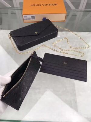 Louis Vuitton Replica pochette felicie monogram empreinte M64064 Noir(GS-741901)