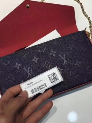 Louis Vuitton Replica pochette felicie monogram empreinte M64099 Marine Rouge(KD-741902)