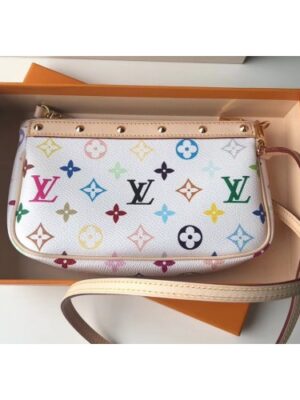 Louis Vuitton Replica vintage multicolor monogram mini bag M92649 WHITE