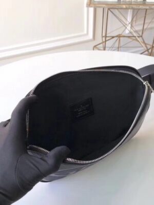 Louis Vuitton Replica x Supreme Epi Leather Waist Bag Black 2018