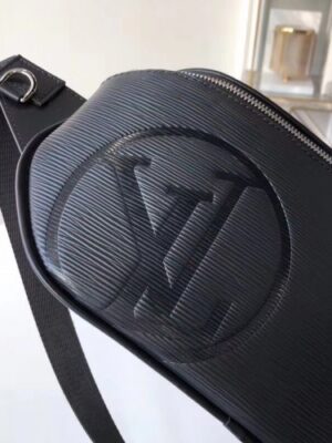 Louis Vuitton Replica x Supreme Epi Leather Waist Bag Black 2018