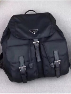 Prada Nylon Backpack BZ2811 Black/SiLV Replicaer 2018